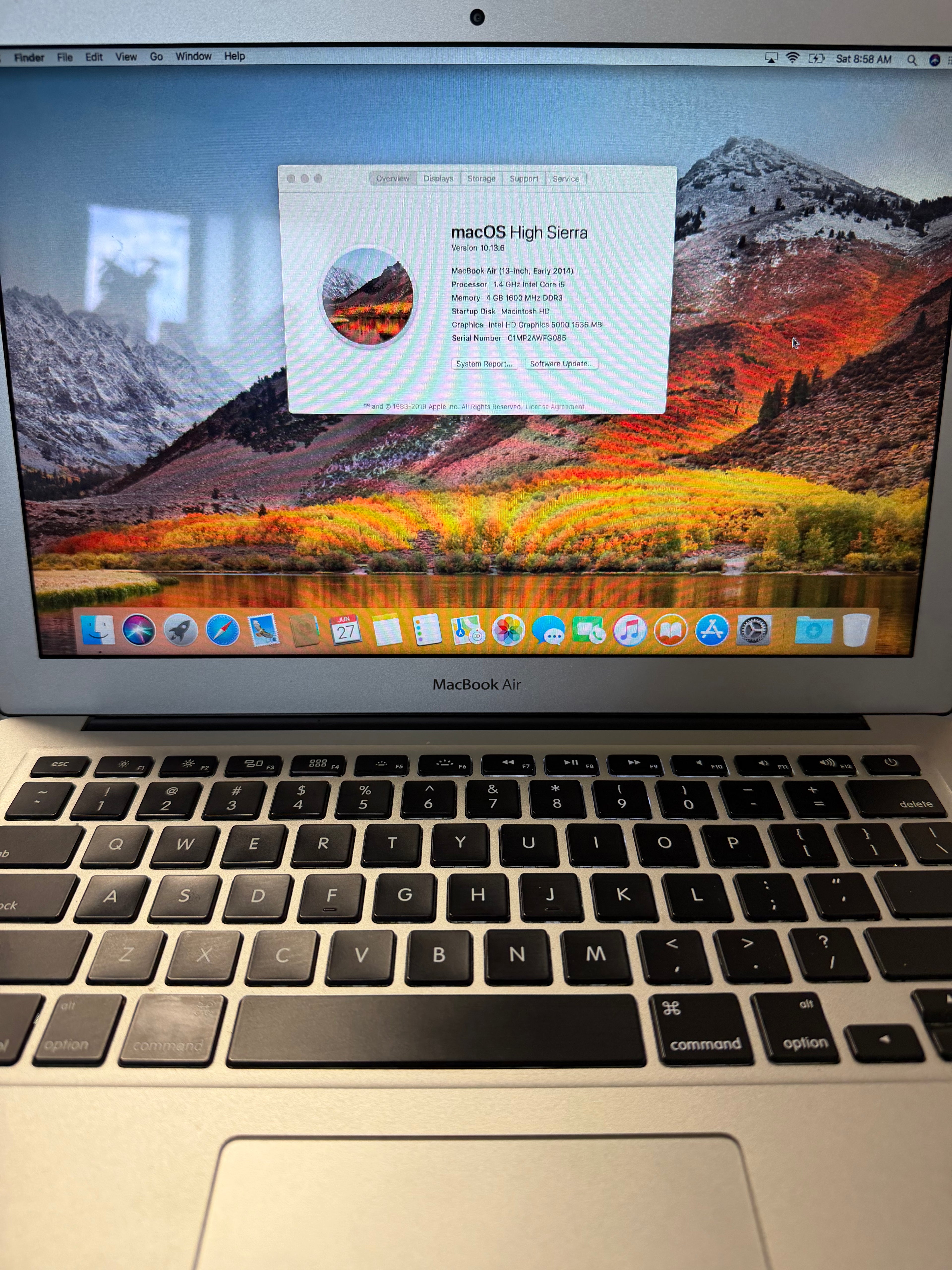 MacBook Air Core i5 13" 128GB A1466 EXCELLENT CONDITION